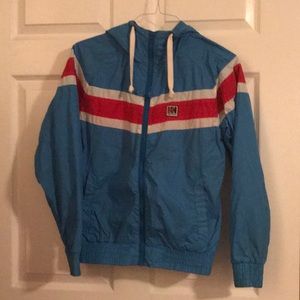 Helly Hansen red white and blue wind breaker